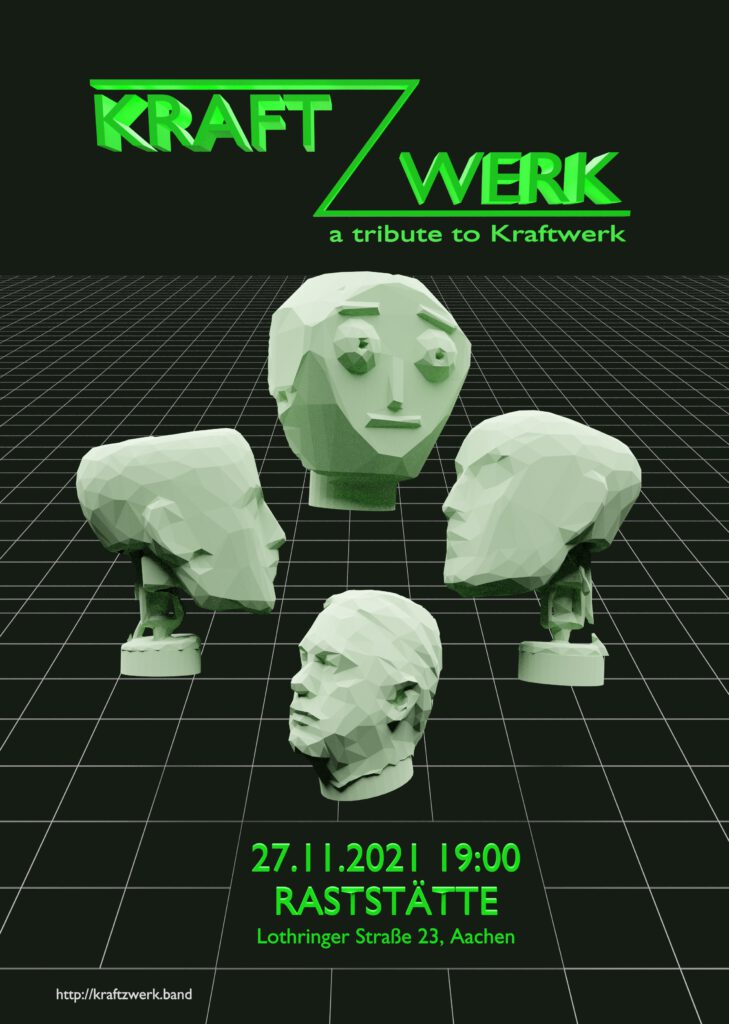 Kraftzwerk Live am 27.11. in der Raststätte (Lothringer Straße 23, Aachen)
